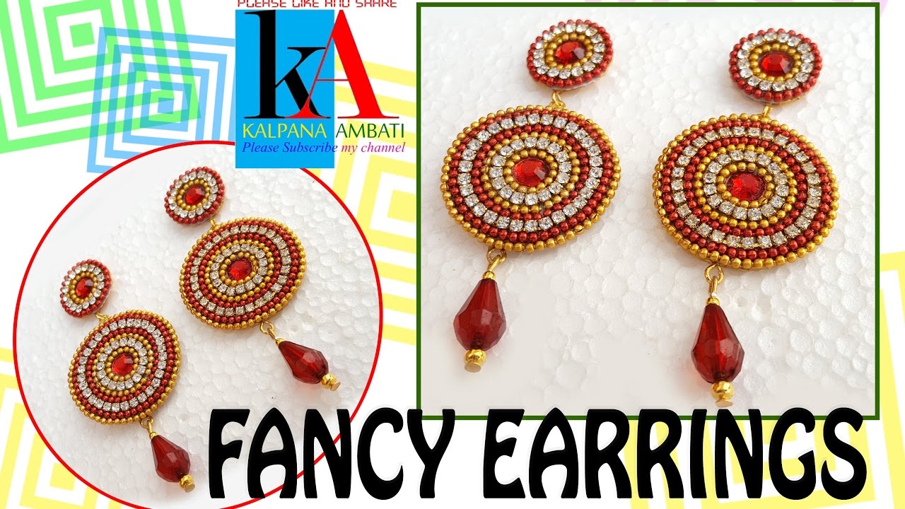 DIY how to make paper earrings // made out of paper tutorials YouTube