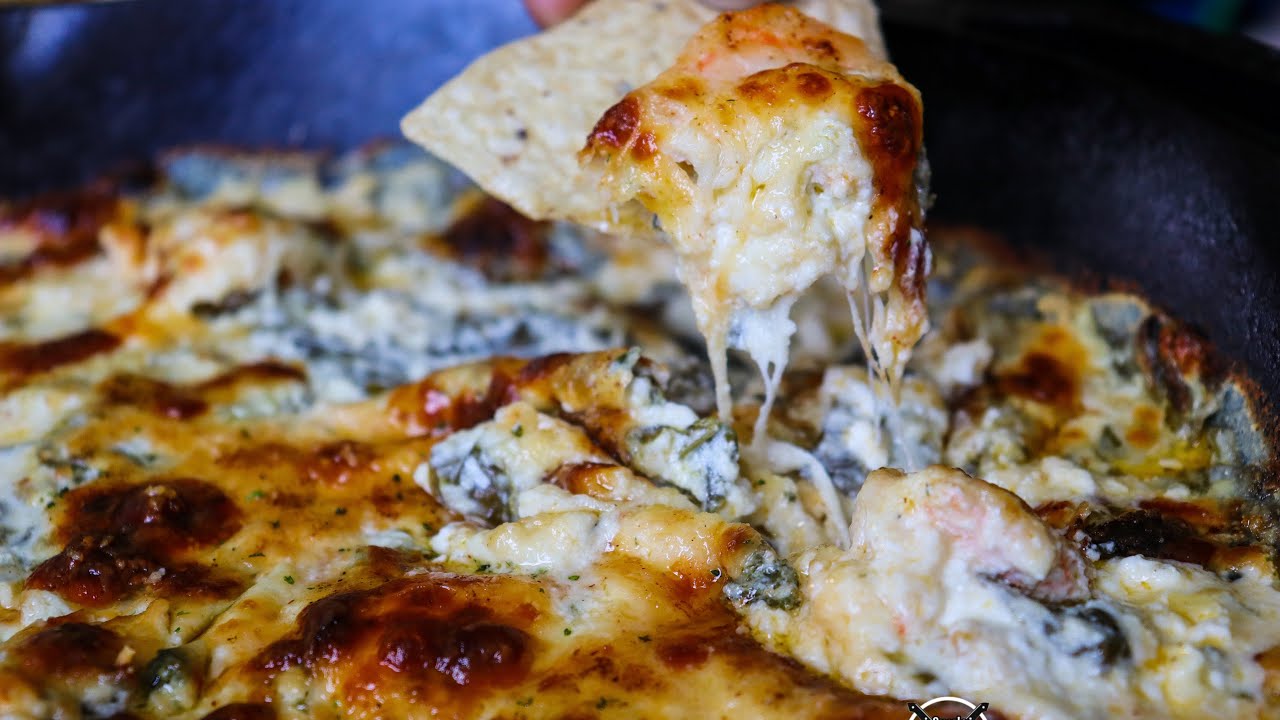 THE MOST FLAVORFUL SHRIMP & SPINACH DIP EVER HOW TO MAKE SPINACH DIP
