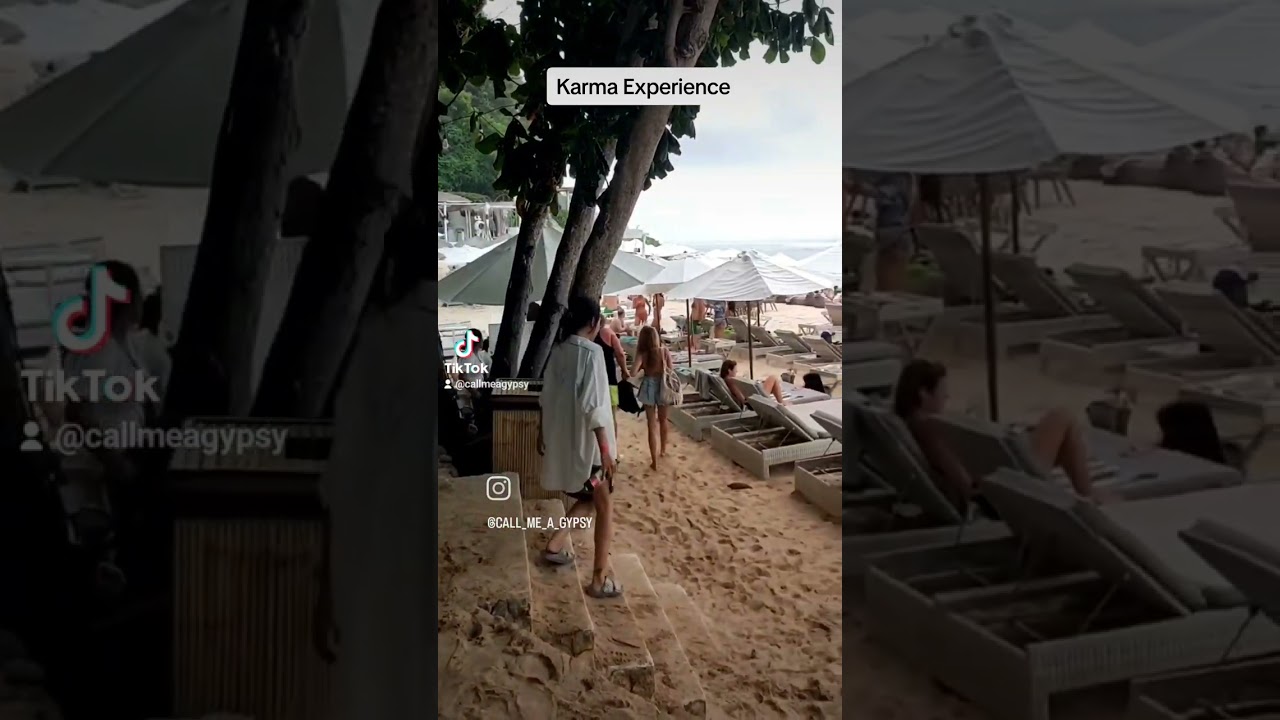 We had Karma group members drinks at Karma Kandara beach this week.