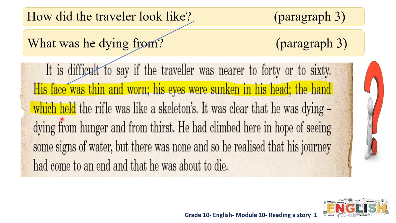 Paragraph in English. Unit 10 reading