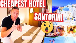 I Find The Cheapest Hotel In Santorini  I Was Shocked!