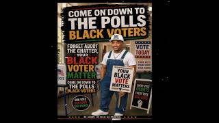Black Vote Matter Come On Down The Polls Black Voters. Lamar Johnson wanna Encourage You