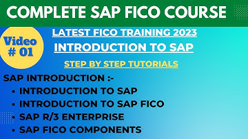 SAP FICO Class - 01 | What is SAP FICO| SAP Introduction For Beginners And Freshers