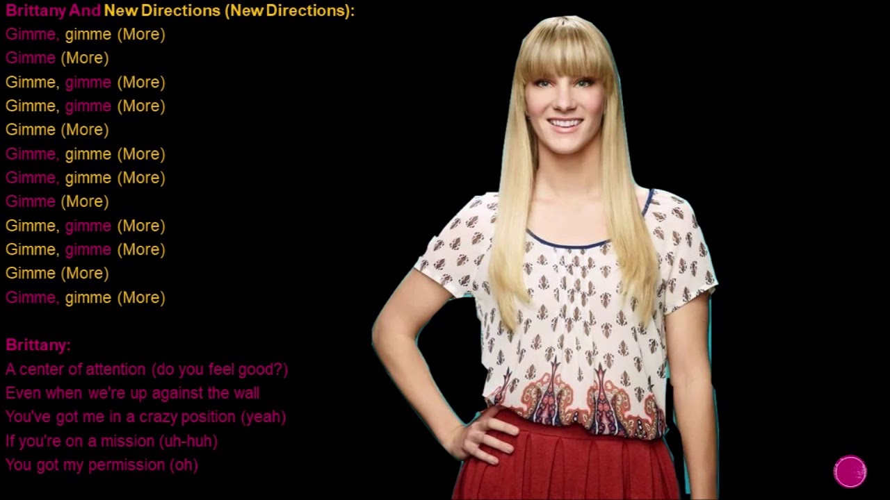 Gimme More Glee Lyrics