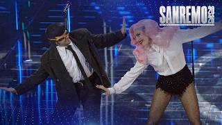 Sanremo 2026 - Ditonellapiaga e TonyPitony cantano The Lady Is a Tramp