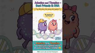 How ADENINE Finds Its Perfect Match Every Single Time🧬 #DNA #VisualBiology