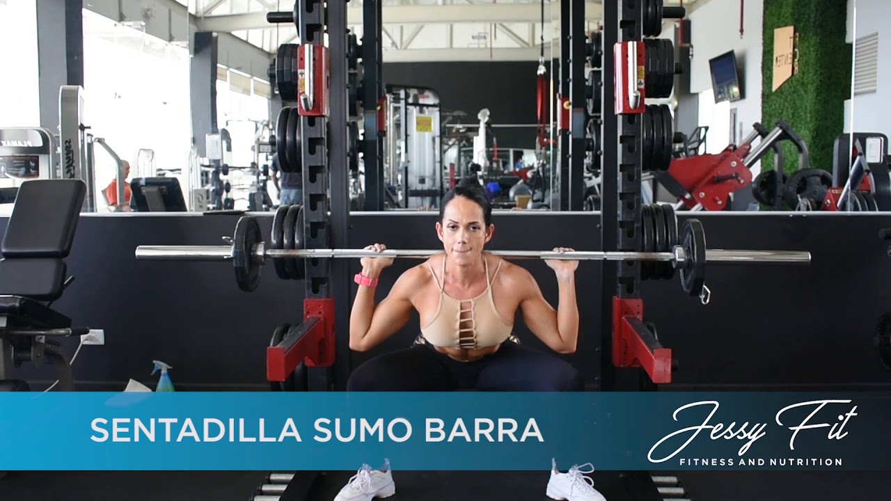 ▸ SENTADILLA SUMO CON BARRA 《《《《