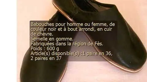 BABOUCHE MAROCAINE EN CUIR