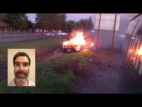 Amazon driver rescues dog from burning vehicle