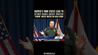Rapper’s own lyrics lead to m*rder charge sheriff roasted “stupid” artist watch the story #shorts
