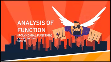 MAT 183 - Analysis of function (POLYNOMIAL FUNCTION)