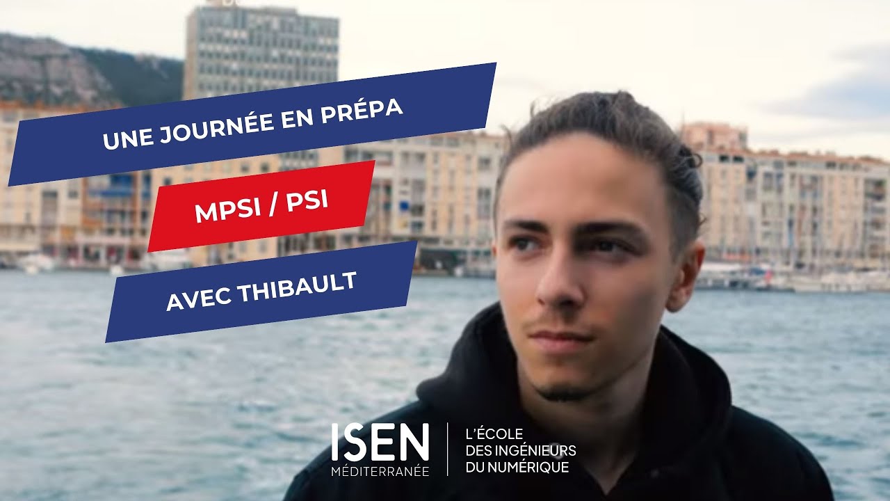 Portrait de Thibault, élève en Classe Prépa PSI à l'ISEN