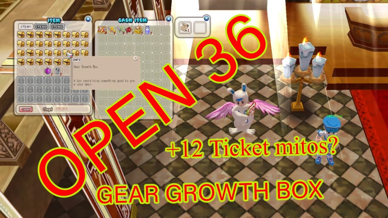 OPEN 36 GEAR GROWTH BOX , MENCARI +12 TICKET . AKANKAH? YouTube