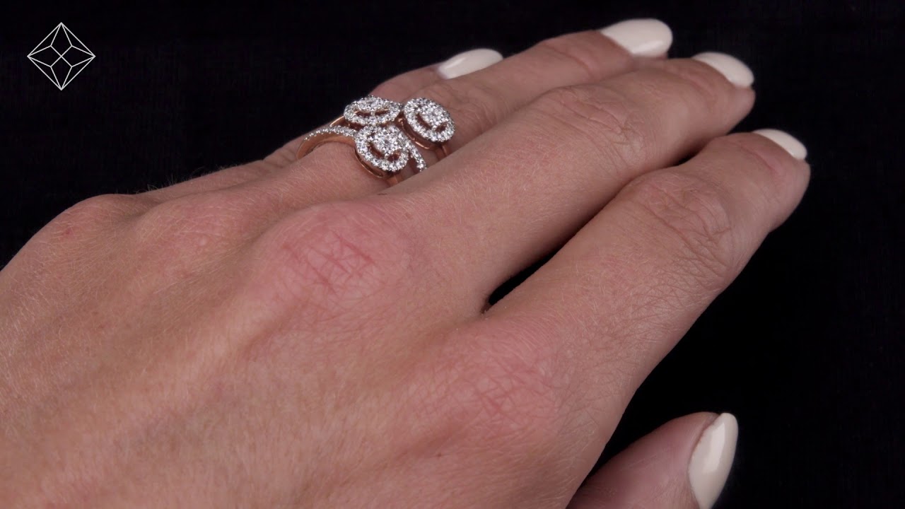 0.55ct Asteria Collection Wide Diamond Halo Ring in 18K Gold - N4566