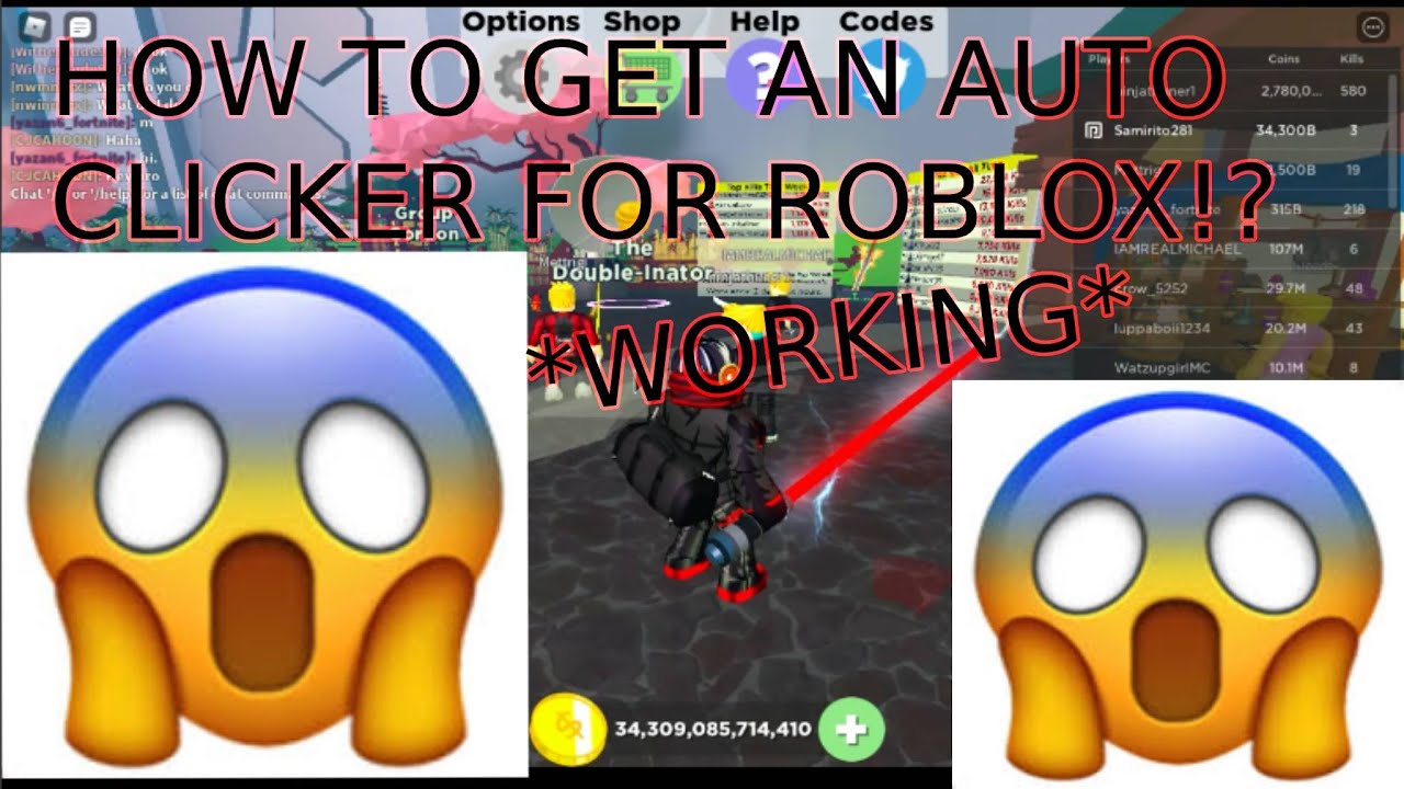 how to turn on auto clicker on roblox