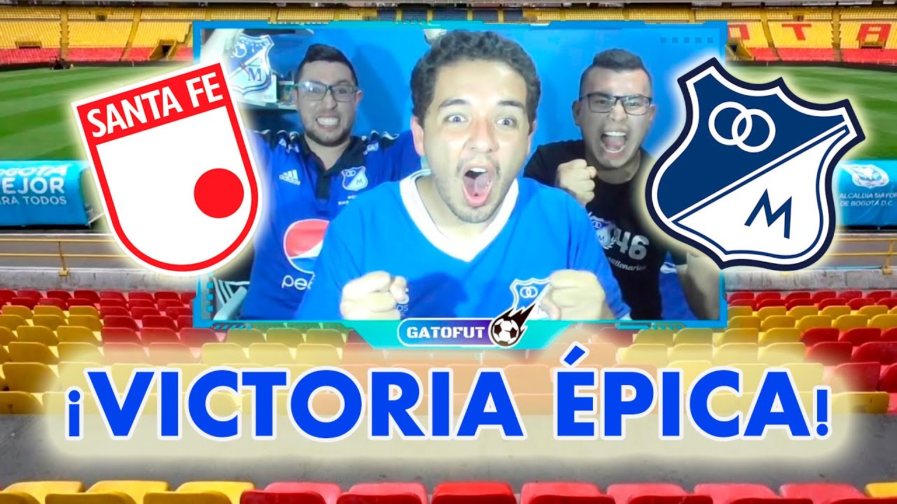 SANTA FE vs MILLONARIOS (1-2). REACCIONES. Liga BetPlay ...