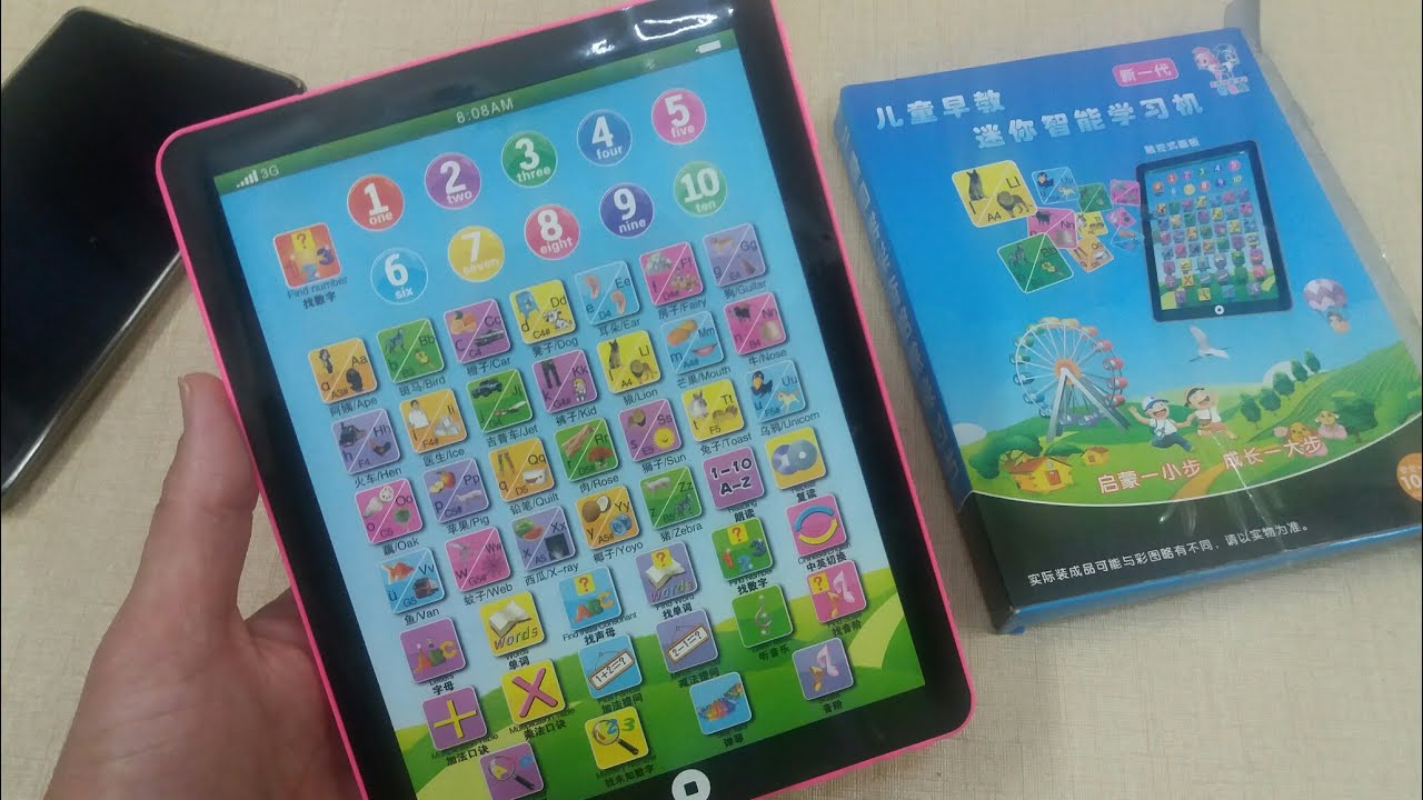 Portable Educational English Pad Tablet Computer Learning Machine Toys ...