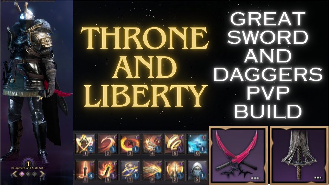 MY GREAT SWORD(GS) and DAGGERS PVP Build - Let me know what you think