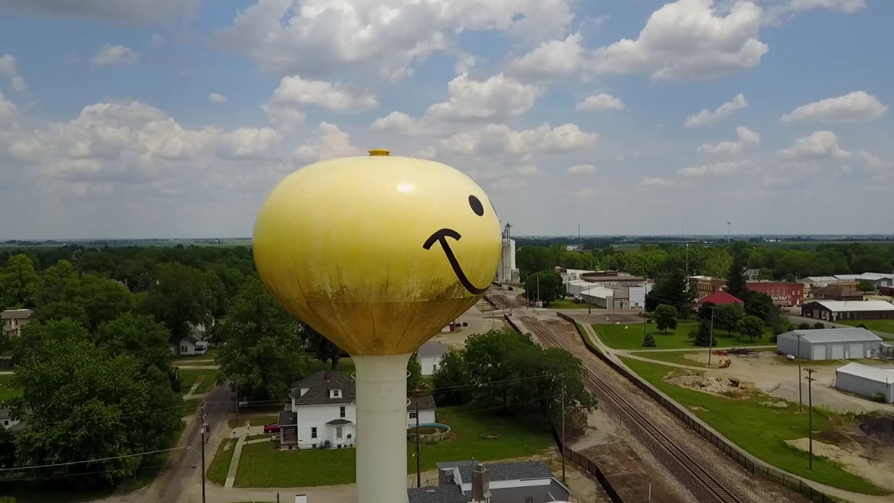 Atlanta Illinois Water Tower from DJI Mavic Pro YouTube