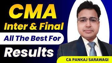 All the best | CMA Inter & Final Students | Results December 2022 |