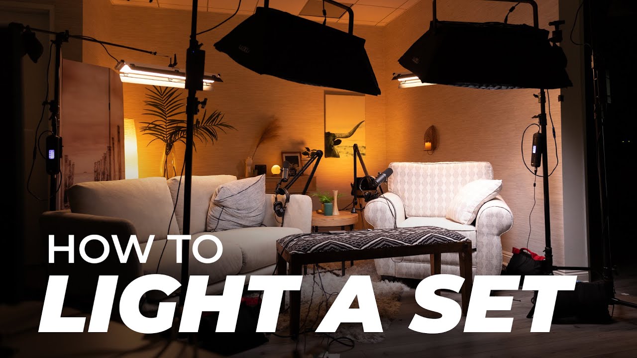 ⁣4 Step Guide to Lighting Your Podcast/Youtube Video Set