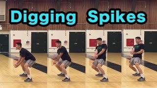How to DIG Hard Driven Spikes - Volleyball Defense Tutorial