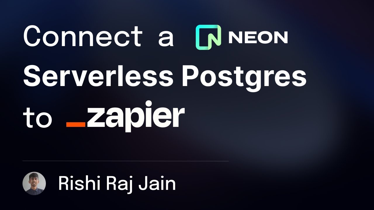 How to Connect Serverless Postgres to Zapier - YouTube