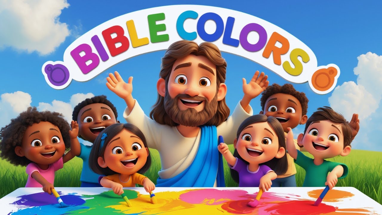 🎄Christmas Bible Colors Song for Kids | Sing Along & Learn with Jesus!