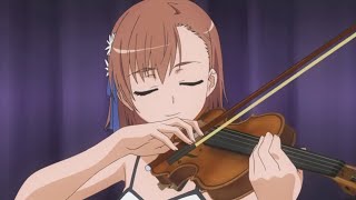 A Certain Scientific Railgun (Dub) - Mikoto playing a violin