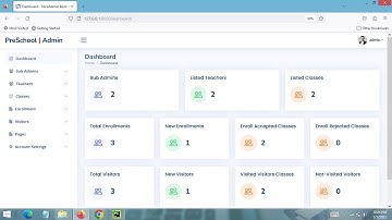 Pre School Enrollment System Project using Python Django