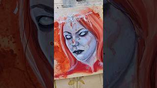 Painting Orin the Red with red hair Painting Orin the Red with red hair