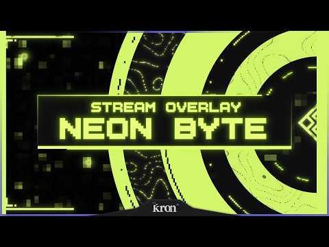 Neon Byte Stream Overlay