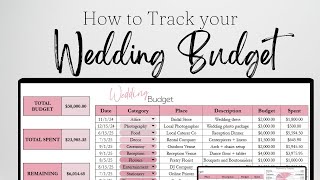 Wedding Budget Spreadsheet Excel and Google Sheets for Making Wedding Planning Organization Easy