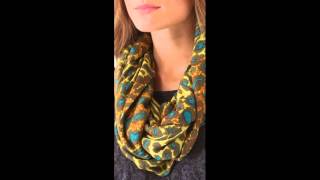 Theodora & Callum Ombre Leopard Infinity Scarf