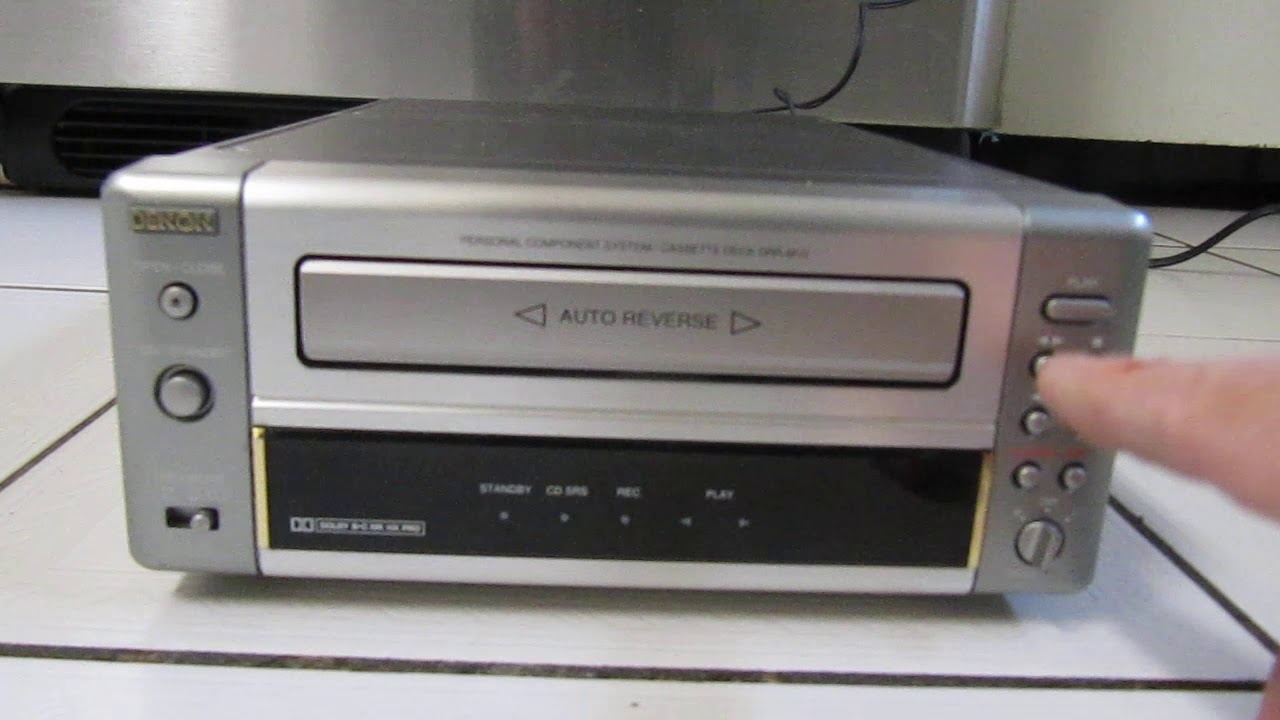 Denon Personal Component System Cassette Deck Model DRR-M10 - YouTube