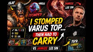 I Stomped Varus Top Then Had To Carry Vs Jankos Lee Sin