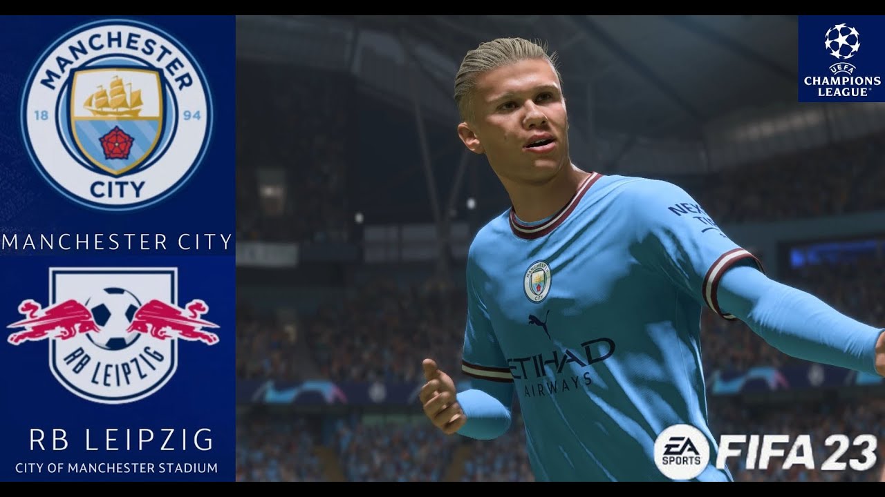 FIFA 23  | Manchester City vs RB Leipzig  |UEFA Champions League 22/23  Round Of 16 Full Match