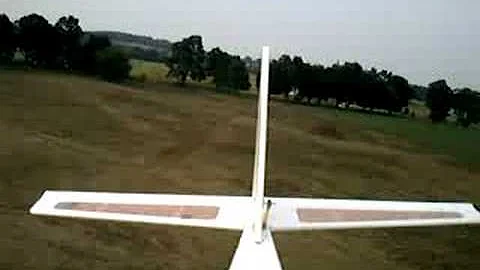 Patches RC Glider with Onboard Cam Rubberband Launch