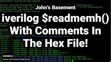 FPGA #31 - Comments in an iverilog $readmemh() Hex File