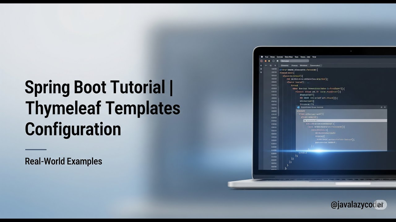 spring boot tutorial | thymeleaf templates configuration #springboot # ...