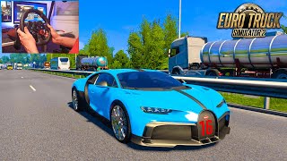 Bugatti Chiron 2020 on Euro Truck Simulator 2 - Logitech G29 Gameplay