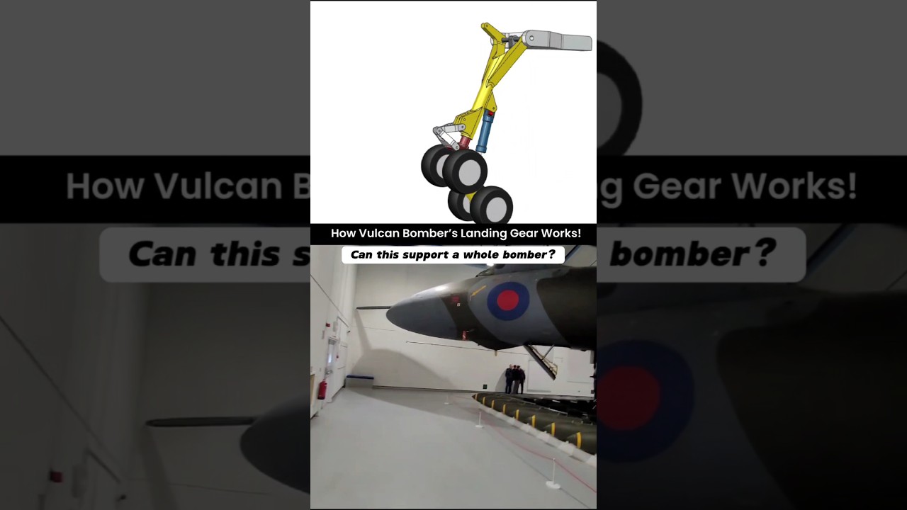 How Vulcan Bomber’s Landing Gear Works! 