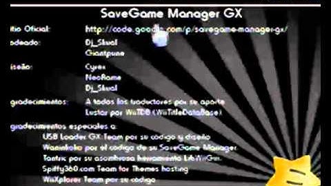 SaveGame Manager GX r107 Wii.SceneBeta.com