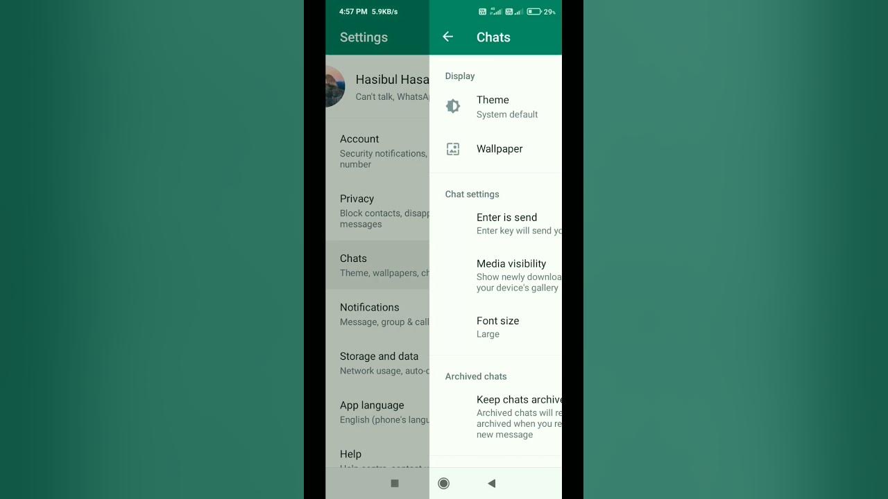 how-to-change-whatsapp-font-size-whatsapp-font-size-small-shorts