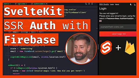 Fullstack SvelteKit Auth 🔐 with Firebase & Magic Links! 🪄