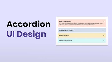 Responsive accordion UI design using Html Css and Javascript