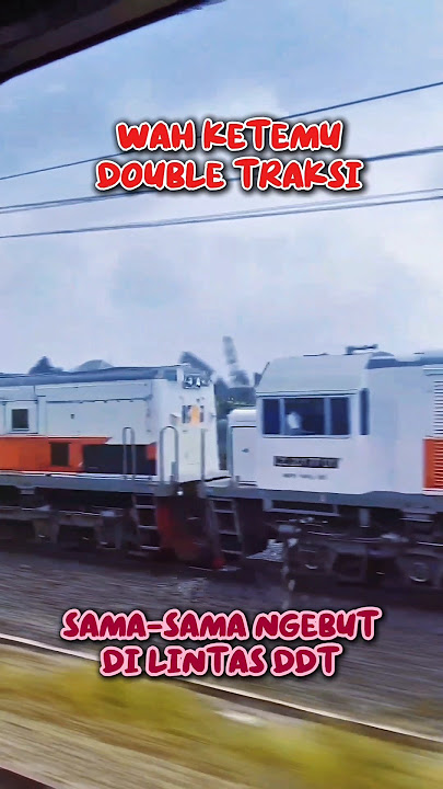 mentang mentang ga bawa rangkaian jadi ngacir wkwk #keretaapi #ptkai #kai #lokomotif