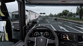 4K Realistic Rainy Ultra Graphic v2 |Euro Truck Simulator 2 Snowymoon Mods Gameplay 2025 screenshot 5