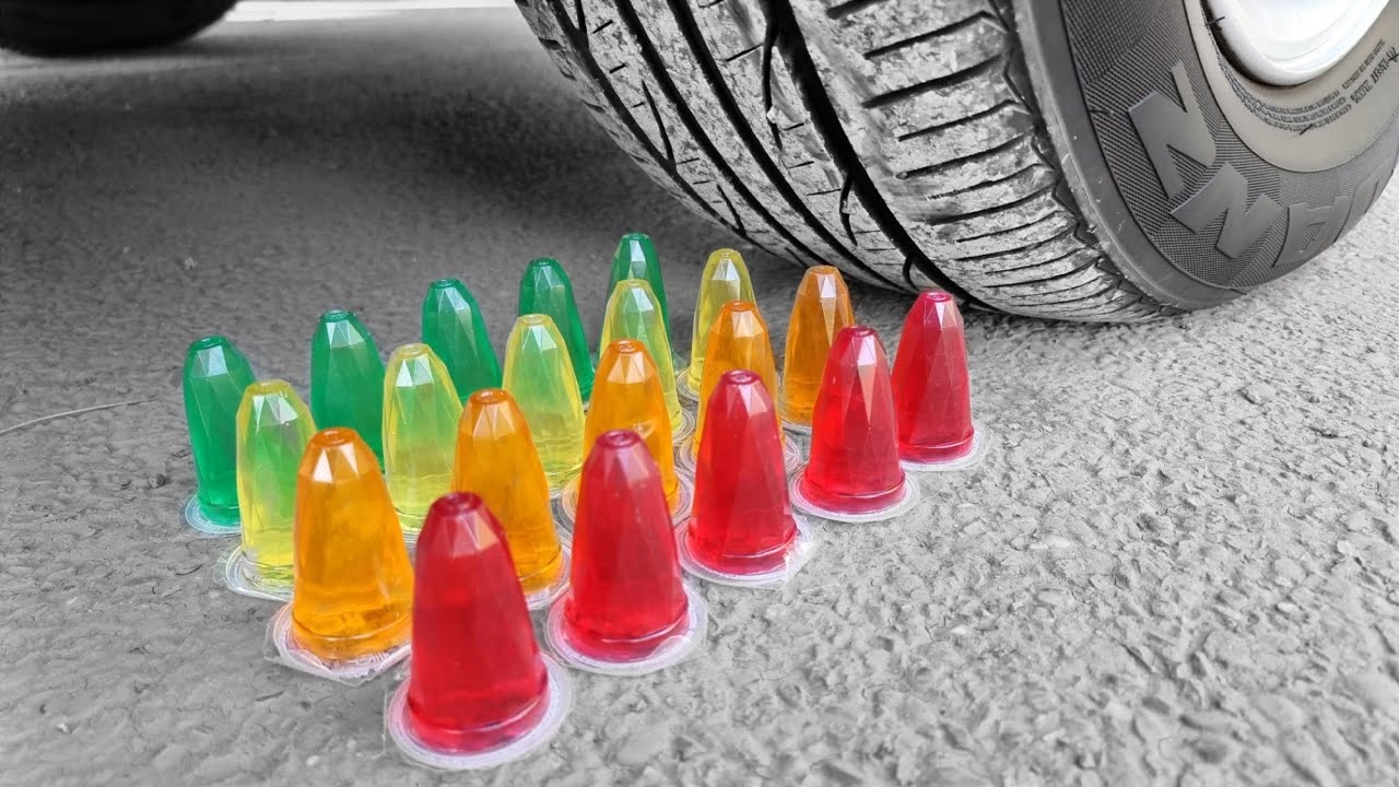 TIRE CRUSHING ASMR Crushing Crunchy & Soft Things by Car! YouTube