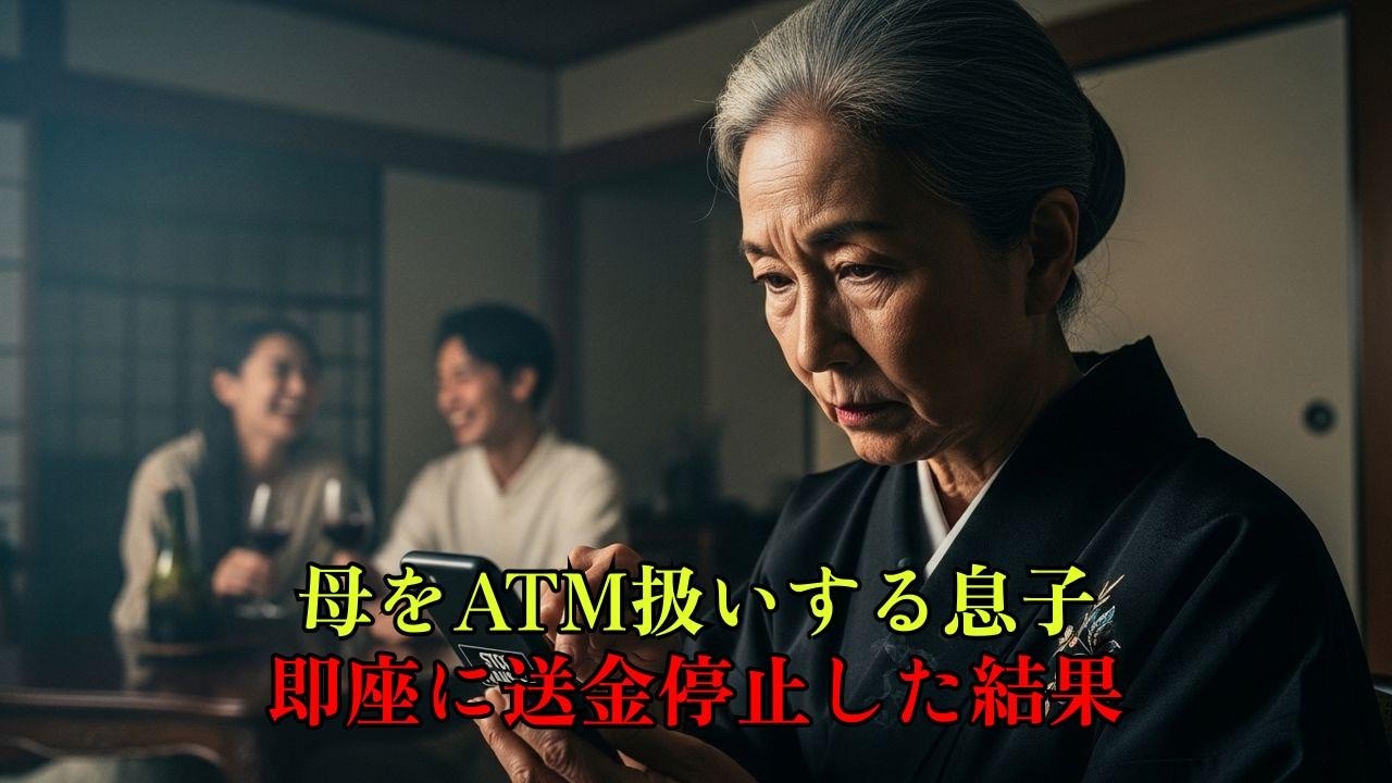「母はATM」と笑う息子夫婦。送金を即停止した結果...